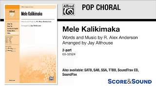 Mele Kalikimaka arr Jay Althouse – Score amp Sound [upl. by Norret]