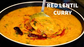 RED LENTIL CURRY  MASOOR DAL TADKA  MASOOR DAL RECIPE [upl. by Nosahc]