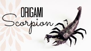 Origami Scorpion Tutorial Tadashi Mori [upl. by Lavelle]