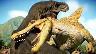 Spinosaurus VS T rex Who Would Win [upl. by Rhpotsirhc420]