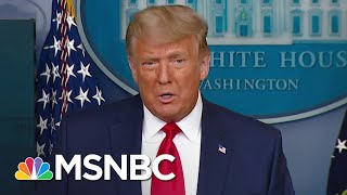 Trump Touts Stock Market Numbers After Dow Hits 30000 Amid Vaccine Transition News  MSNBC [upl. by Byrom]