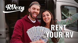 RVezy Review by Owners Our Favorite RV Rental Solution to Make Money Renting Our Campervan USA [upl. by Uphemia]