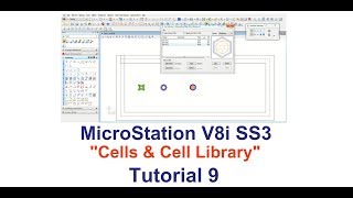 Microstation V8i Cells amp Cell Library TUTORIAL 9 [upl. by Colier]