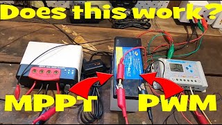 MPPT and PWM controller charge one battery See what happens [upl. by Viscardi]