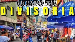 【4K】DIVISORIA MANILA PHILIPPINES  WALKING TOUR [upl. by Leiuqese]