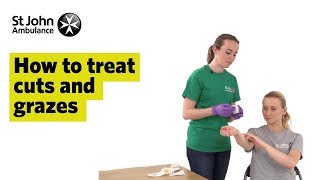 How to Treat Cuts and Grazes  First Aid Training  St John Ambulance [upl. by Olinde353]