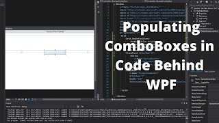 How to Populate a ComboBox in Codebehind WPF C Tutorial [upl. by Ermeena]