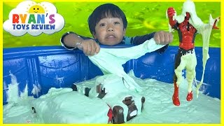 HOW TO MAKE GIANT SLIME GOO Easy Science Experiment for kids [upl. by Pacien]