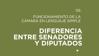 La diferencia entre los Diputados y Senadores [upl. by Gauntlett]