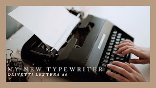 Meet My New Baby  Olivetti Lettera 35 Typewriter [upl. by Nalym226]