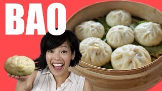 How to make BAO from the Pixar movie Bao  Chinese steamed bun recipe [upl. by Lajes48]