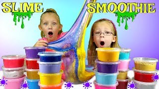 Mixing ALL MY SLIMES Giant DIY Slime Smoothie [upl. by Jerome]