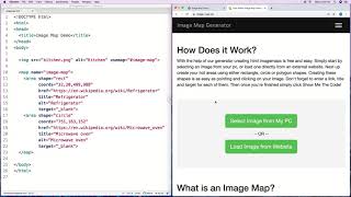 HTML Image Map Tutorial [upl. by Tselec]