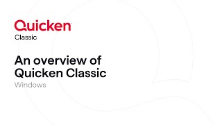 An overview of Quicken Classic for Windows [upl. by Orose505]