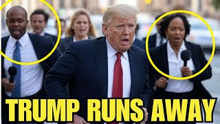 Trump RUNS from REPORTERS ONE DAY After Zelensky DISASTER MEETING [upl. by Flori393]