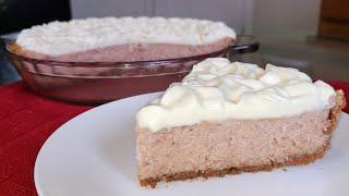 How to make Strawberry Cream Cheese Icebox pie [upl. by Hillard]