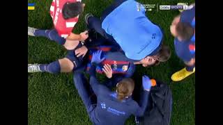 Gavi suffers Terrible injury against Athletico [upl. by Hadden660]