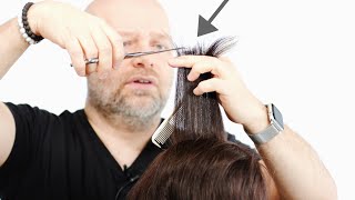 How to Fix an UNEVEN Haircut at Home  TheSalonGuy [upl. by Nerw457]