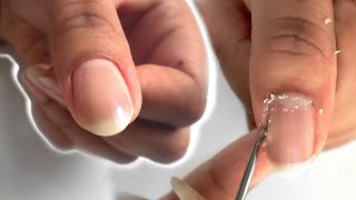 HOW TO CUT CUTICLES AT HOME  How I Use Cuticle Nippers [upl. by Ialohcin503]