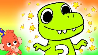 Club Baboo  Learn to count to 10 with Baby Dinosaurs  Learn Dino names with Baboo the monkey [upl. by Neeluqcaj]