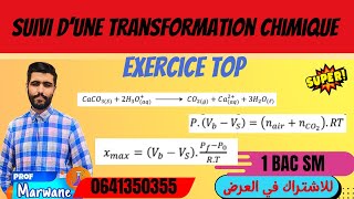 suivi dune transformation chimique 1 BAC SMExercice Top [upl. by Rustice]