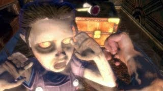 BioShock  Harvesting a Little Sister  Gameplay [upl. by Dorn194]