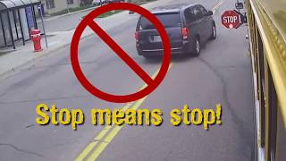 Stop Means Stop  School Bus Safety [upl. by Sirkin]