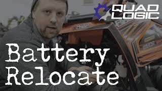 Quad Logic  Sportsman 570 Battery Relocate [upl. by Nellac357]