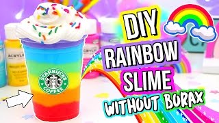 DIY SLIME DIY BEST Rainbow Slime Recipe How To Make Slime [upl. by Frants]