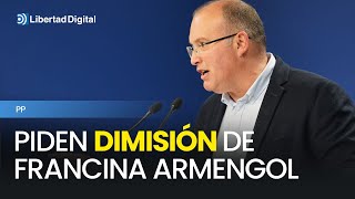 El PP pide la dimisión de Francina Armengol [upl. by Yuu958]