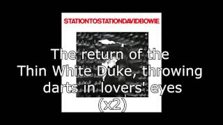 Station to Station  David Bowie  Lyrics [upl. by Naved]