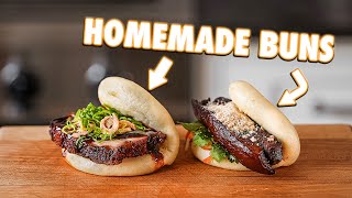 Perfect Homemade Pork Belly Bao Buns 2 Ways [upl. by Hajidahk]