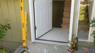 Jeld Wen Front Door Installation  Really crappy products and craftsmanship PART 1 [upl. by Elledoj17]