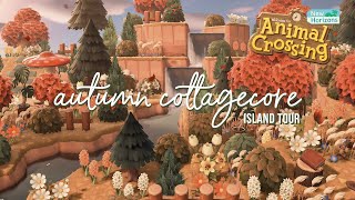 The Best Autumn Cottagecore Island Yet  Animal Crossing New Horizons Island Tour [upl. by Oicapot]