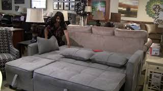 Convertible Sofa  From Sofa To King Size Bed  Laineys Furniture [upl. by Inah667]