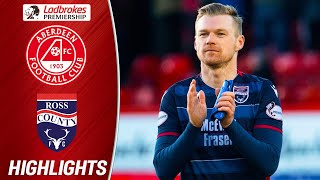 Aberdeen 12 Ross County  Mckay Double Displaces Aberdeen From Third Place  Ladbrokes Premiership [upl. by Lewiss]