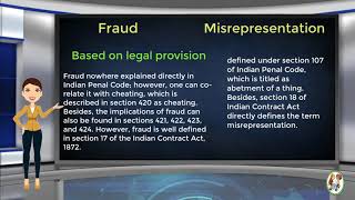 What is Difference Between Fraud amp Misrepresentation [upl. by Nahor]