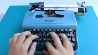 Typewriting  1963 Olivetti Lettera 22 typewriter [upl. by Ecnerrot]