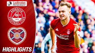 Aberdeen 32 Hearts  Frantic Opening Match As Hedges Nets Winner  Ladbrokes Premiership [upl. by Elleraj180]