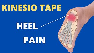 How to apply Kinesiology Tape for Plantar Fasciitis  heel spur  foot pain [upl. by Radley]