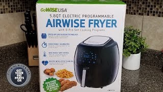 Airwise Fryer from Gowise USA  Gowise USA Air Fryer  Review and How to use it [upl. by Adamina128]