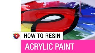 How To Resin Acrylic Paint [upl. by Adirem734]