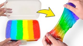 How To Make Rainbow Slime🌈💩 [upl. by Swarts]