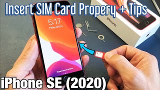 iPhone SE 2 2020 How to Insert Sim Card Properly  Tips [upl. by Zwick]