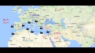 Countries and Trade Routes near Mediterranean Sea [upl. by De948]