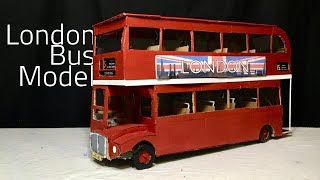 How to Make a London Bus Model from Cardboard [upl. by Stevens]