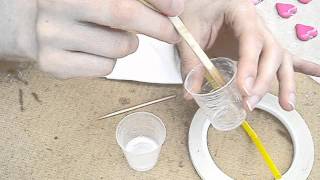 Tutorial How to apply resin to Polymer Clay Jewelry [upl. by Sreip]