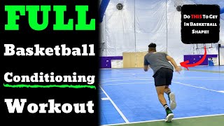 FULL Basketball Conditioning Workout Get In BASKETBALL SHAPE [upl. by Lleynod]