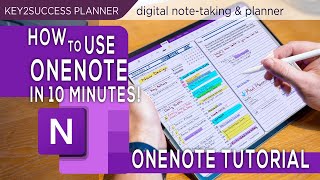 OneNote Basics Tutorial Note taking Digital Planning [upl. by Atinob605]