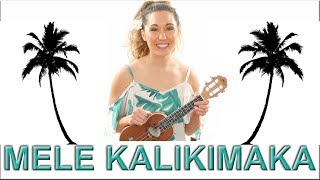 Mele Kalikimaka Ukulele Tutorial with Easy Chords and Play Along [upl. by Zennas]